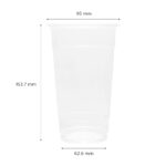 1,000 ct 24 oz Plastic U-Rim Cold Cups (95 mm), PP - Image 7