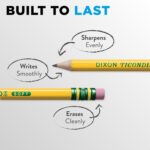 Dixon Ticonderoga Wood-Cased #2 HB Pencils, Box of 96, Yellow - Image 4