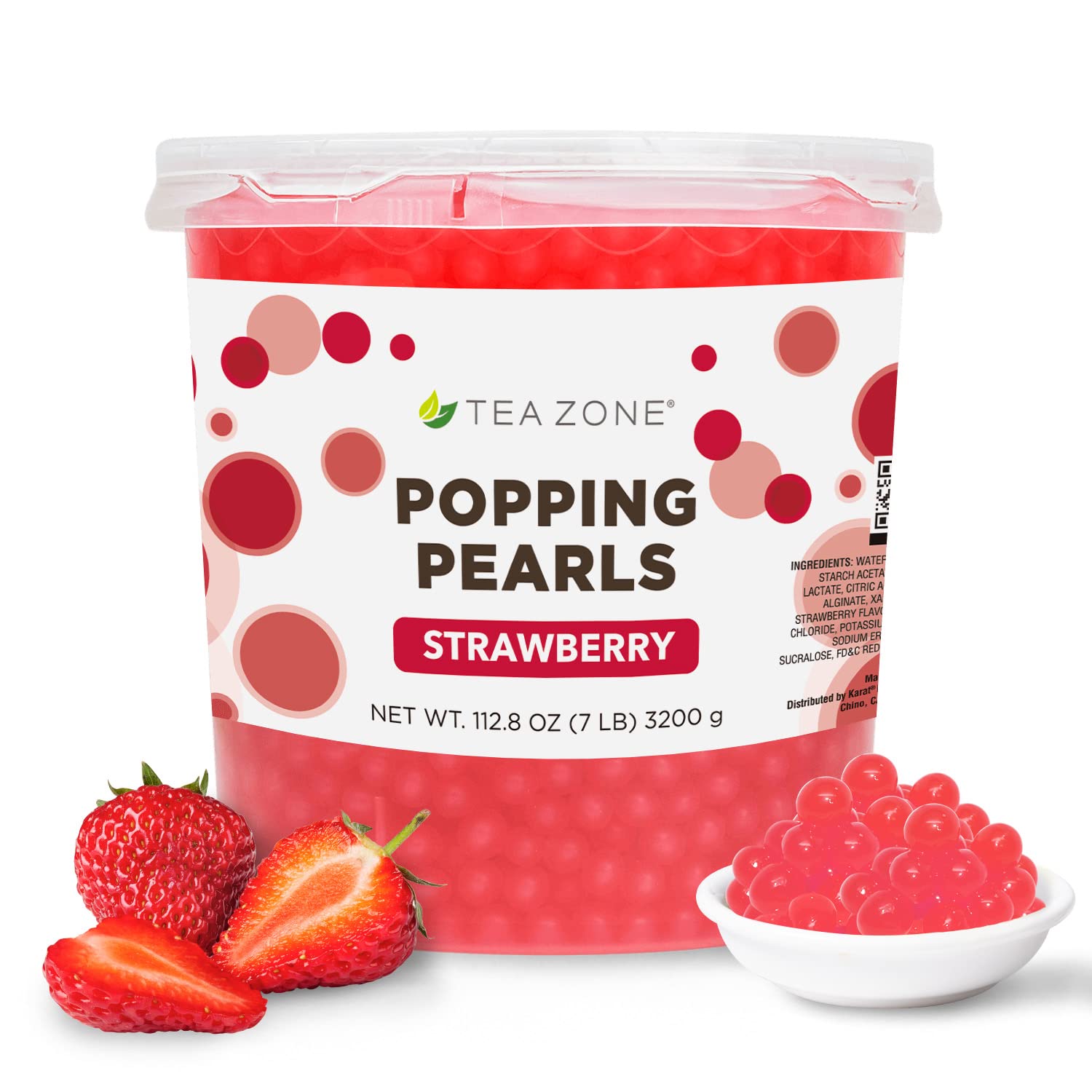 Tea Zone Strawberry Popping Pearls Jar